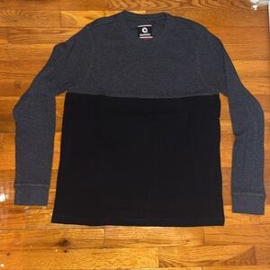 Akademiks Men's Black/Grey Long Sleeve Shirt